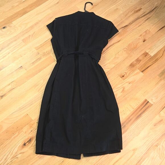 Sandra Darren women's black button-down career dress SZ-14 - Picture 8 of 8